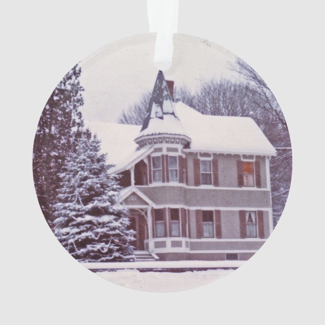 Altes viktorianisches Haus - Zuhause für die Ornament (Rückseite)