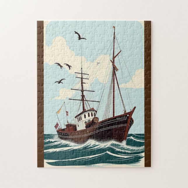 Altes Vintage-Boot  (Vertikal)