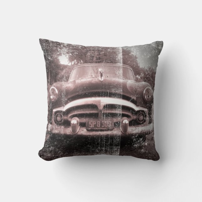 Altes Vintages Auto Kissen (Vorderseite)
