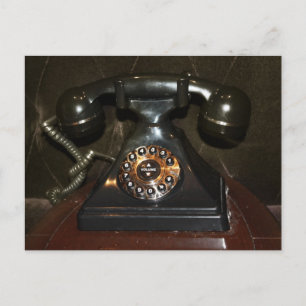 Altes Vintages Einwahltelefon Postkarte