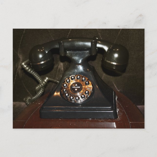 Altes Vintages Einwahltelefon Postkarte (Vorderseite)