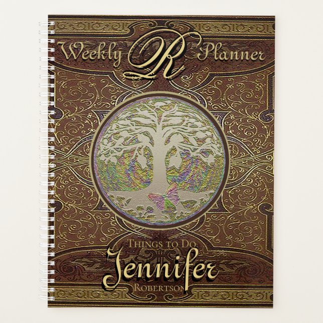 Altes Vintages Lederbuch Planer (Vorderseite)