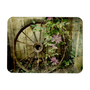 Altes Wagenrad Magnet