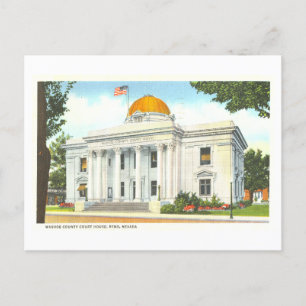 Altes Washoe County Court House in Reno, Nevada, Postkarte