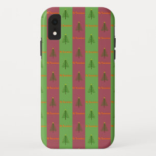 Altes Weihnachtsbaum-Muster Immergrün Case-Mate iPhone Hülle