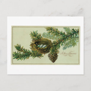 Altes Weihnachtsbild Feiertagspostkarte