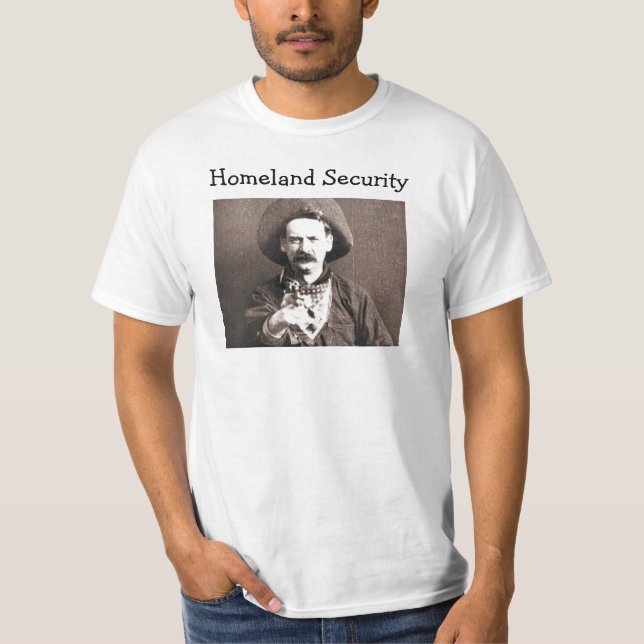 Altes Westcowboy-heimat-Sicherheits-T-Shirt T-Shirt (Vorderseite)