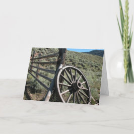 Altes Westlastwagen-Rad Karte