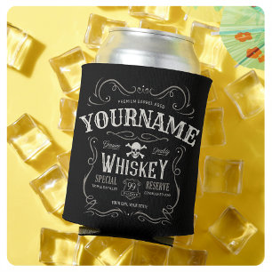 Altes Whiskey-Etikett Personalisierte Vintage-Liqu Dosenkühler