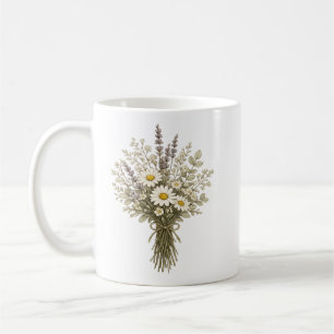 Altes Wildblumenbouquet Kaffeetasse