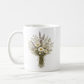 Altes Wildblumenbouquet Kaffeetasse