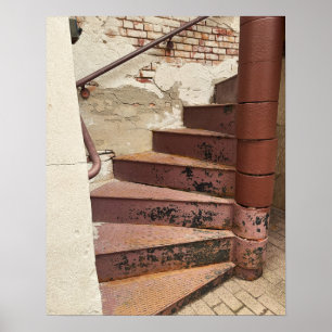 Altes Windtreppe Foto Poster