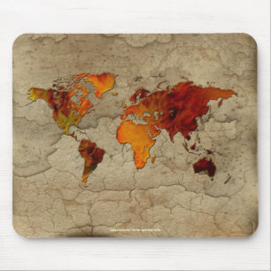 Altes World Map Designer-Geschenk Mousepad