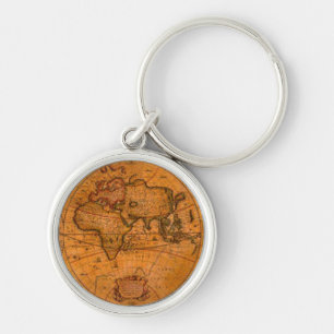 Altes World Map Designer-Geschenk Schlüsselanhänger