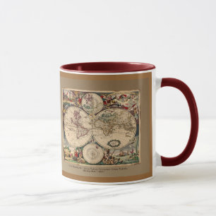 Altes World Map Designer-Geschenk Tasse