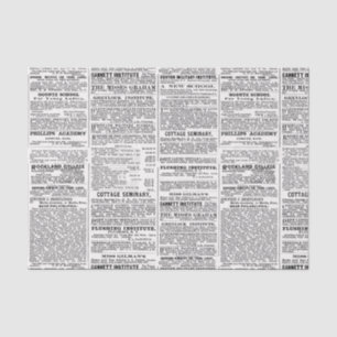 Altes Zeitungsdesign Seidenpapier