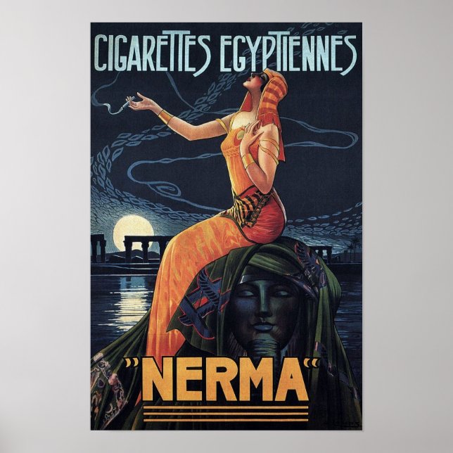 Altes Zigarettenplakat Poster (Vorne)