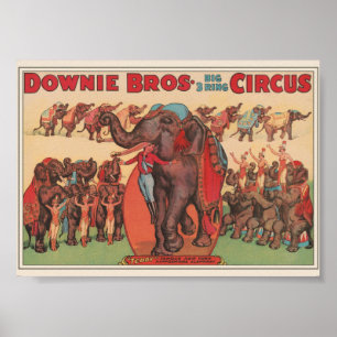 Altes Zirkuswerbeplakat Poster