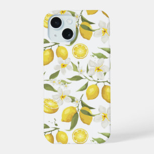 Altes Zitronenbaum-Muster iPhone 15 Hülle