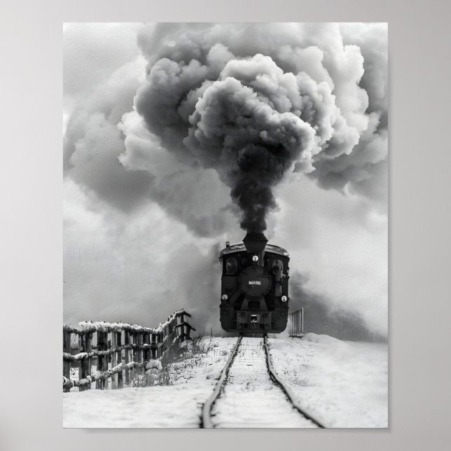 Altes Zugplakat Poster (Vorne)