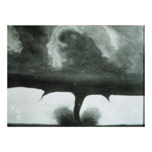 Älteste bekannte Fotografie eines Tornados ab 188