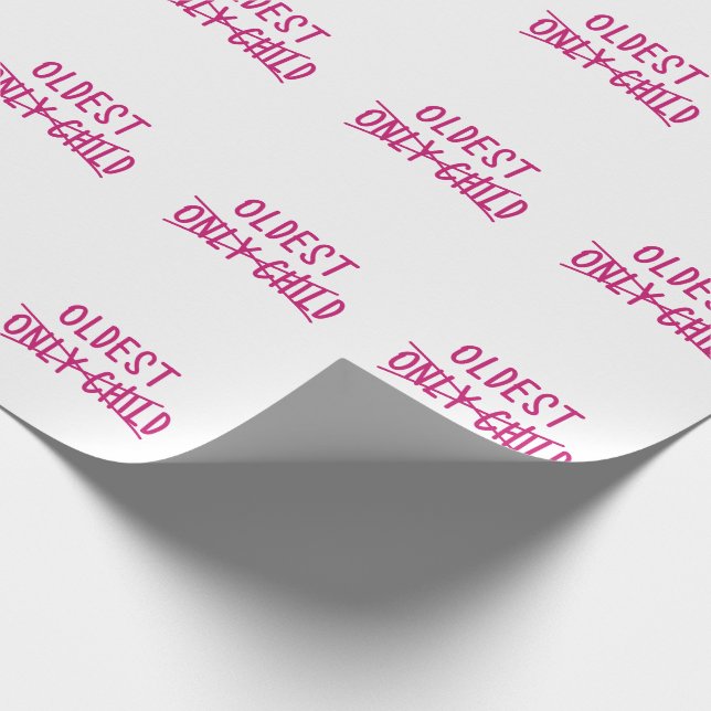 Älteste mit nur ausgekreuztem Kind Geschenkpapier (Ecke)