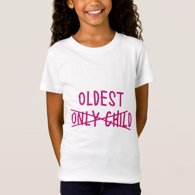 Älteste mit nur ausgekreuztem Kind T-Shirt (Vorderseite)