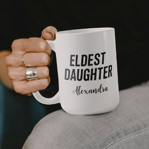 Älteste Tochter Trendleben einer Tochter lustig Kaffeetasse