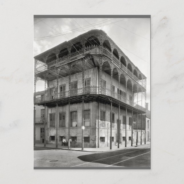 Altfranzösisches Viertel Postkarte (Vorderseite)