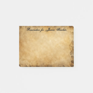 Altgetragener Papierkorb Post-it Klebezettel