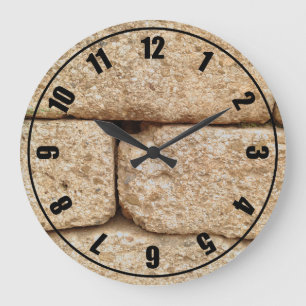 Altgriechische Steine Große Wanduhr