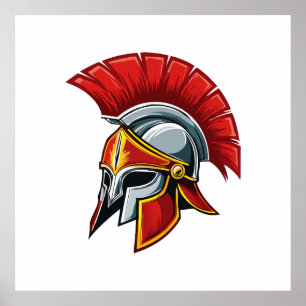 Altgriechischer korinthischer Helm Poster