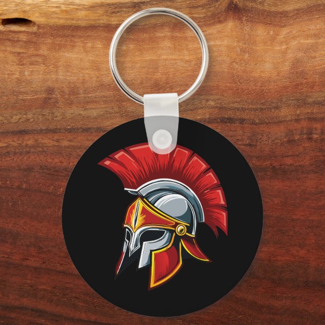Altgriechischer korinthischer Helm Schlüsselanhänger (Vorderseite)