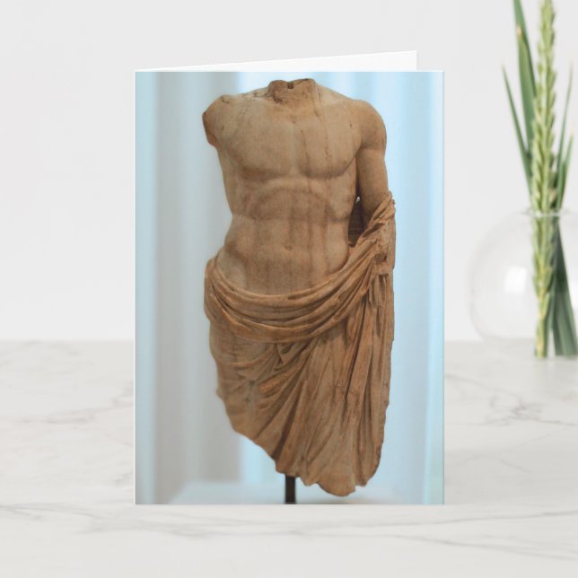Altgriechischer Marmor Torso Karte (Vorderseite)