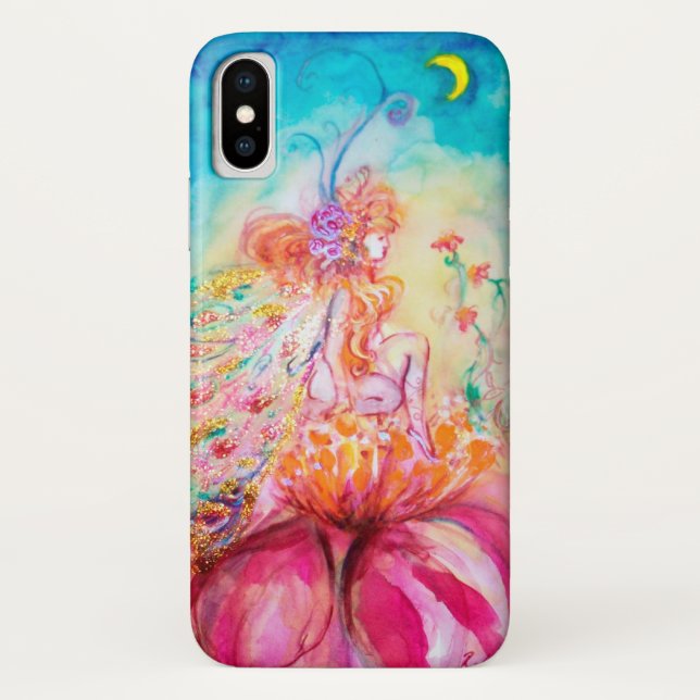 ALTHEA /Whimsical Fairy auf der rosa Blume Case-Mate iPhone Hülle (Rückseite)