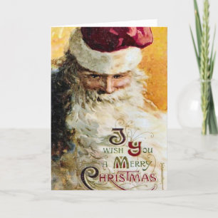 Althergebrachte Weihnachtskarte im klassischen Sti Feiertagskarte