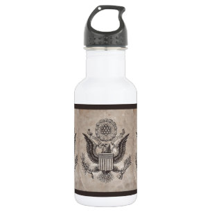 Altherkömmliche amerikanische Wappen-Wasserflasche Edelstahlflasche
