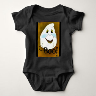 Altherkömmlicher Geist Kopf Boo Baby Strampler