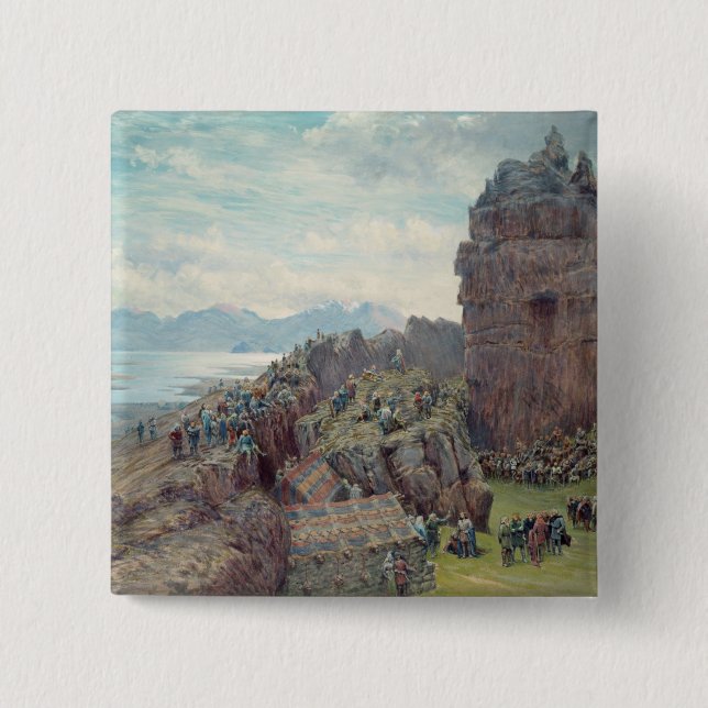 Althing in der Sitzung Button (Vorderseite)