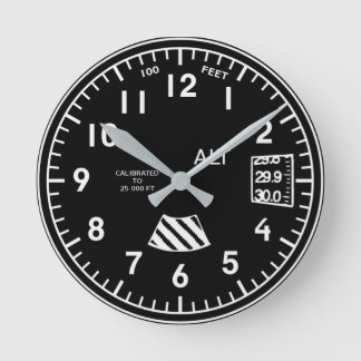 Altimeter clock runde wanduhr