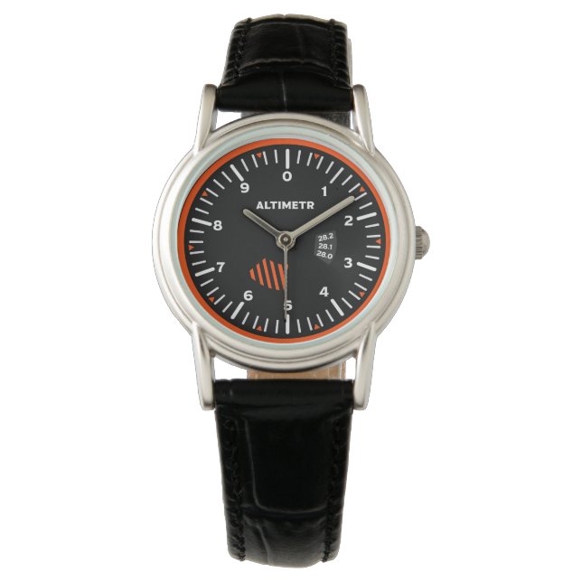 Altimeter Pilot Aviation Geek Armbanduhr (Vorderseite)