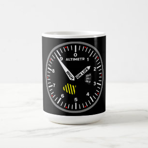 Altimeter Pilot Aviation Geek Kaffeetasse