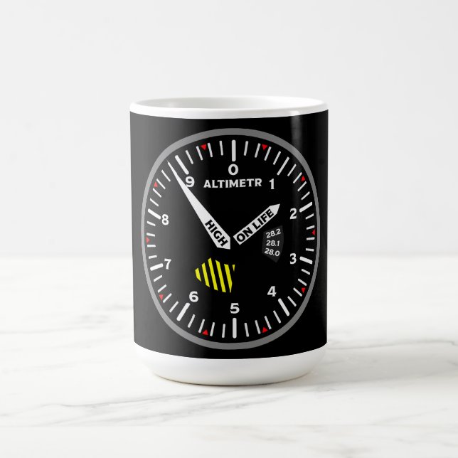 Altimeter Pilot Aviation Geek Kaffeetasse (Mittel)