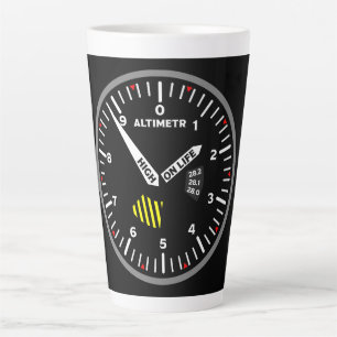 Altimeter Pilot Aviation Geek Milchtasse