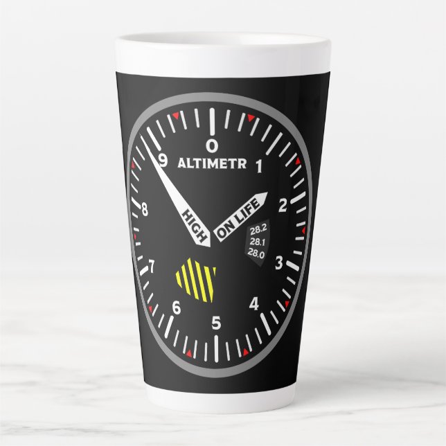 Altimeter Pilot Aviation Geek Milchtasse (Vorderseite)