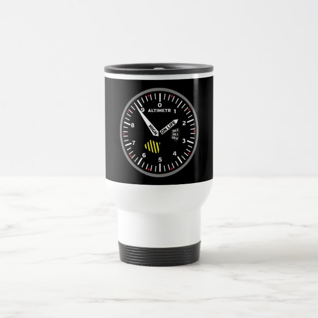 Altimeter Pilot Aviation Geek Reisebecher (Mittel)