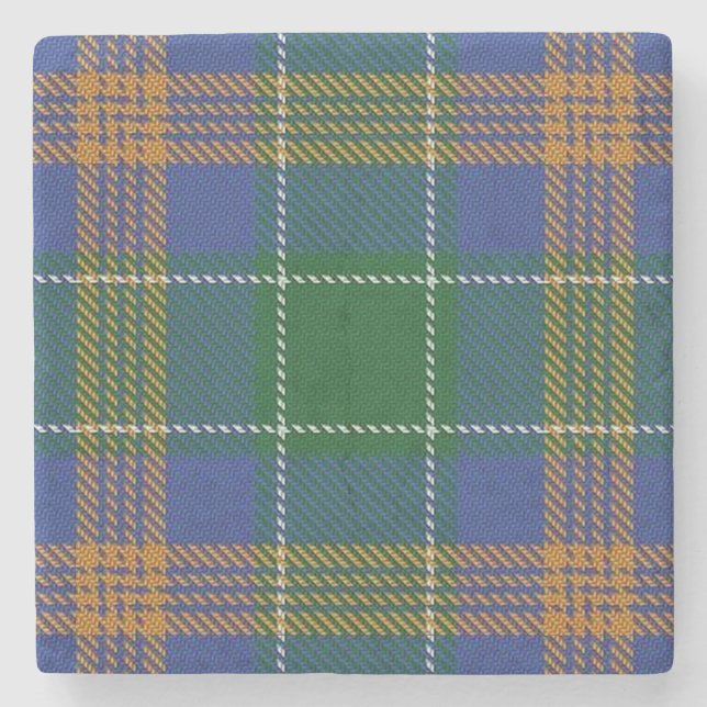 Altirisch-Taverne-Clan McAuliffe MacAuliffe Tartan Steinuntersetzer (Vorderseite)