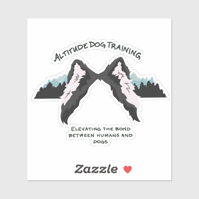 Altitude dog training die cut sticker (Feuille)