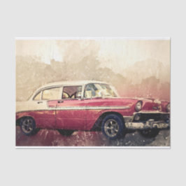 Altklassische Autos Seidenpapier