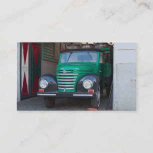 Altlastwagen mit Bier - Visitenkarte